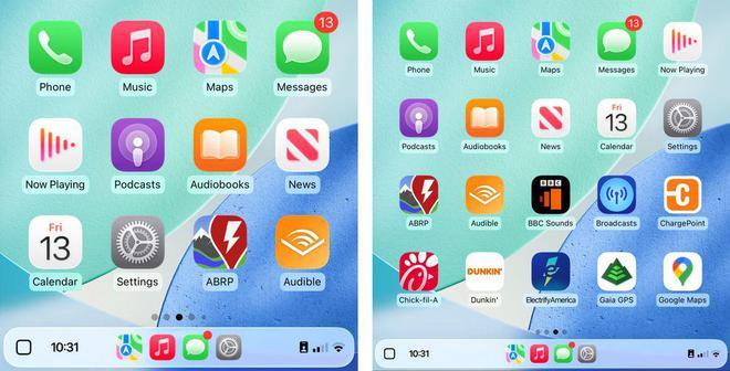 蘋果 iOS 26 增強(qiáng)CarPlay:界面針對(duì)車載屏幕尺寸 / 形狀智能縮放